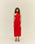 ANGELINA DRESS RED SHIFT