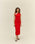 ANGELINA DRESS RED SHIFT
