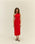 ANGELINA DRESS RED SHIFT