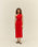 ANGELINA DRESS RED SHIFT