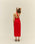 ANGELINA DRESS RED SHIFT