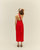 ANGELINA DRESS RED SHIFT