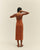 ROBE TAISSA MARRON CLAIR