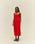 ROBE TAISSA EN VISCOSE ROUGE