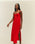 ROBE TAISSA EN VISCOSE ROUGE