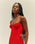 ROBE TAISSA EN VISCOSE ROUGE