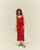 ROBE MOANA EN MAILLE ROUGE