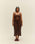 ROBE MOANA EN MAILLE BRAUNA MARRON