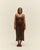 ROBE MOANA EN MAILLE BRAUNA MARRON