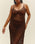 ROBE MOANA EN MAILLE BRAUNA MARRON