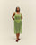 KNIT BETH DRESS PALM GREEN