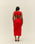 Robe FELIPA en maille rouge