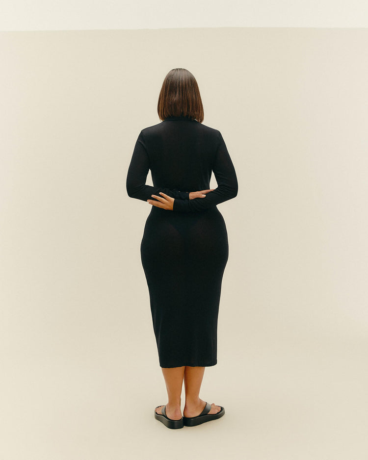 KNIT DUDA DRESS BLACK