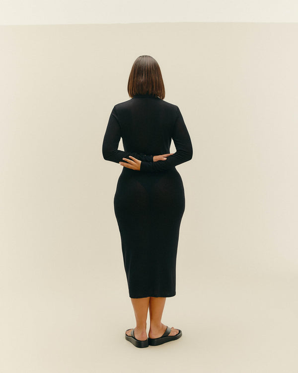 KNIT DUDA DRESS BLACK