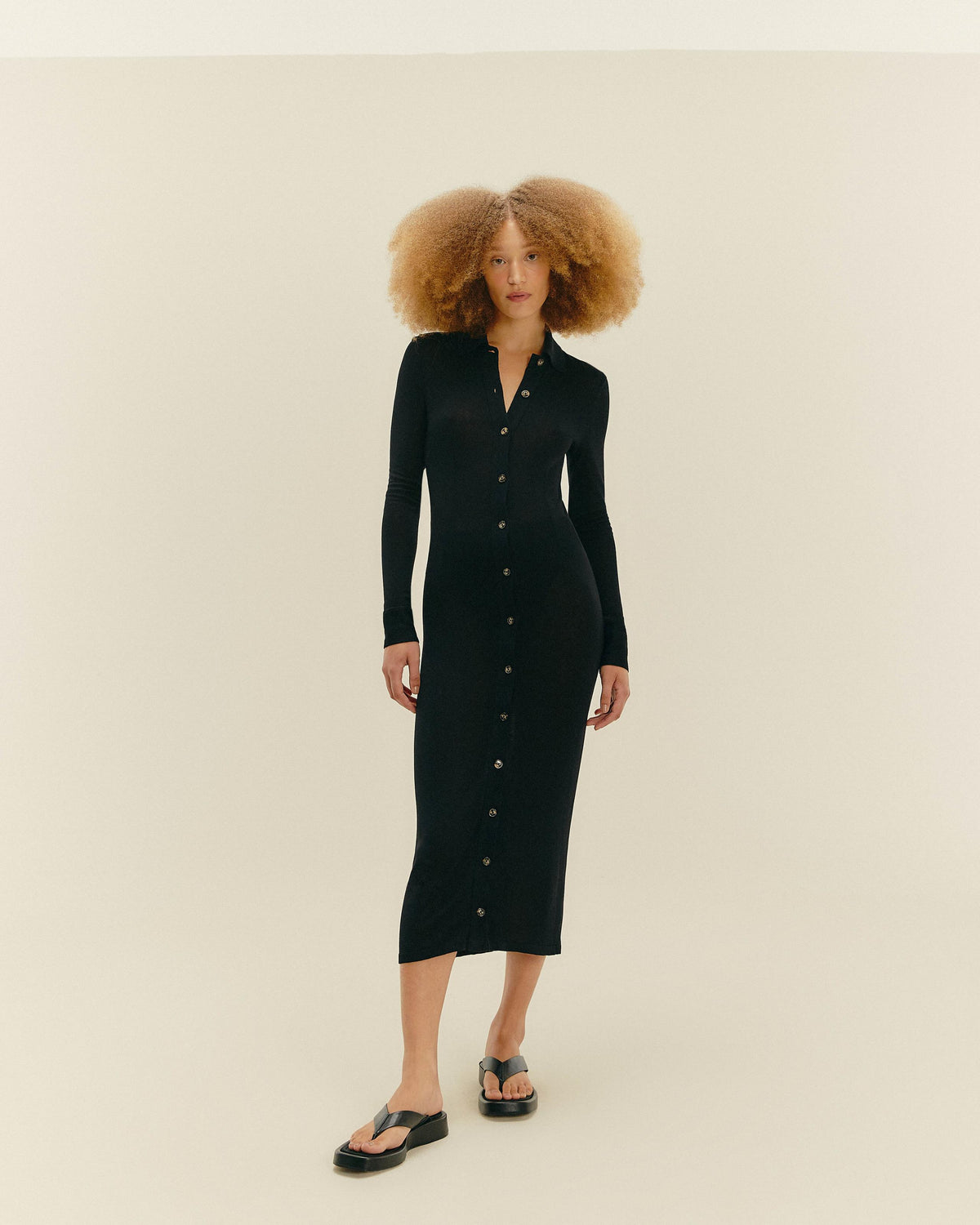 KNIT DUDA DRESS BLACK
