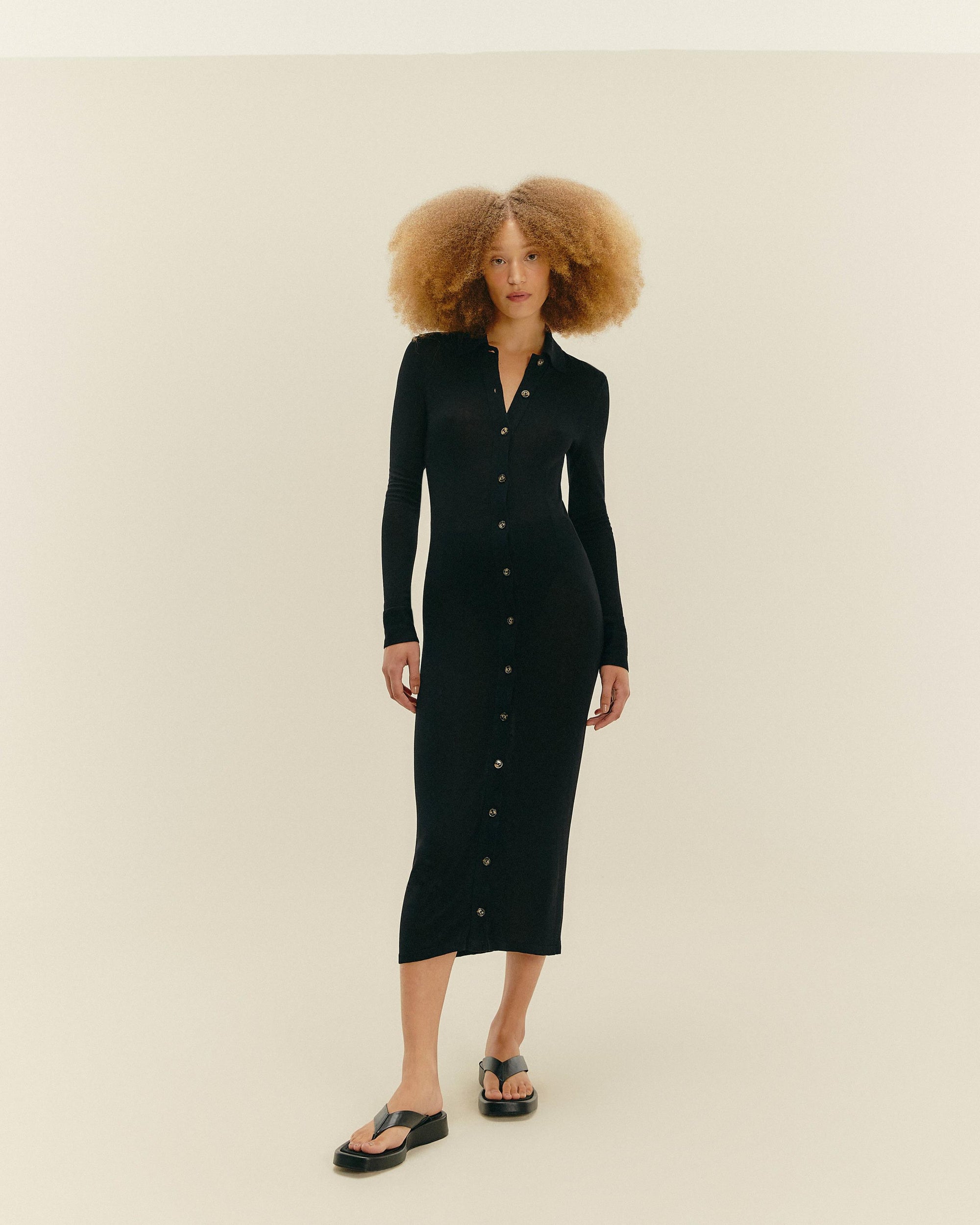 KNIT DUDA DRESS BLACK