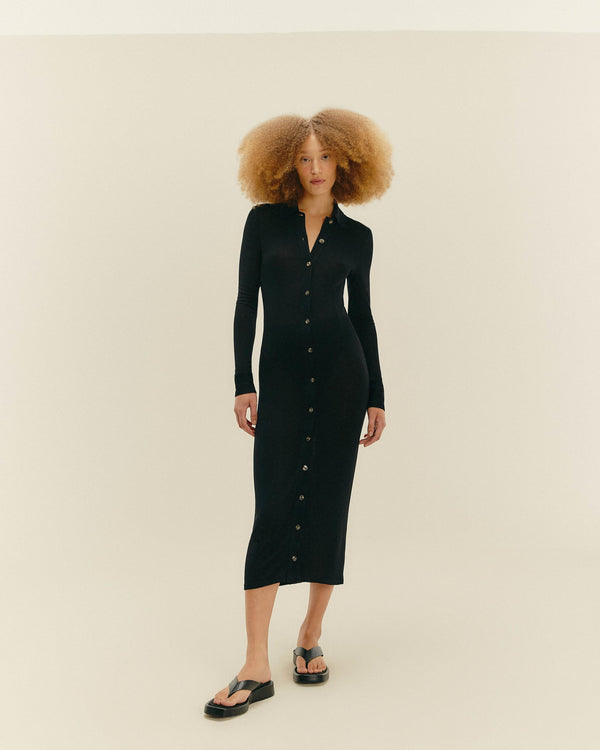 KNIT DUDA DRESS BLACK