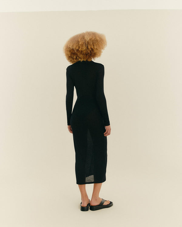 KNIT DUDA DRESS BLACK