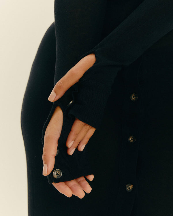 KNIT DUDA DRESS BLACK