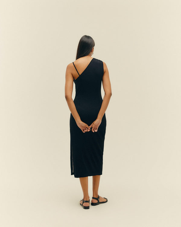KNIT LORENA DRESS BLACK
