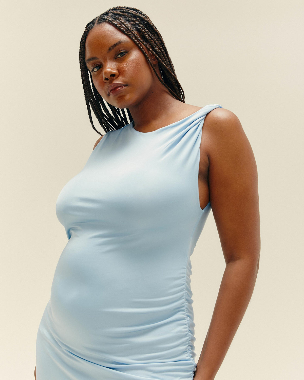 CLEO DRESS CELESTE BLUE
