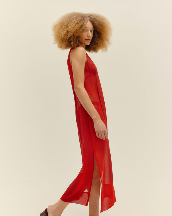SILK BARBARA DRESS ZENITH PRINT