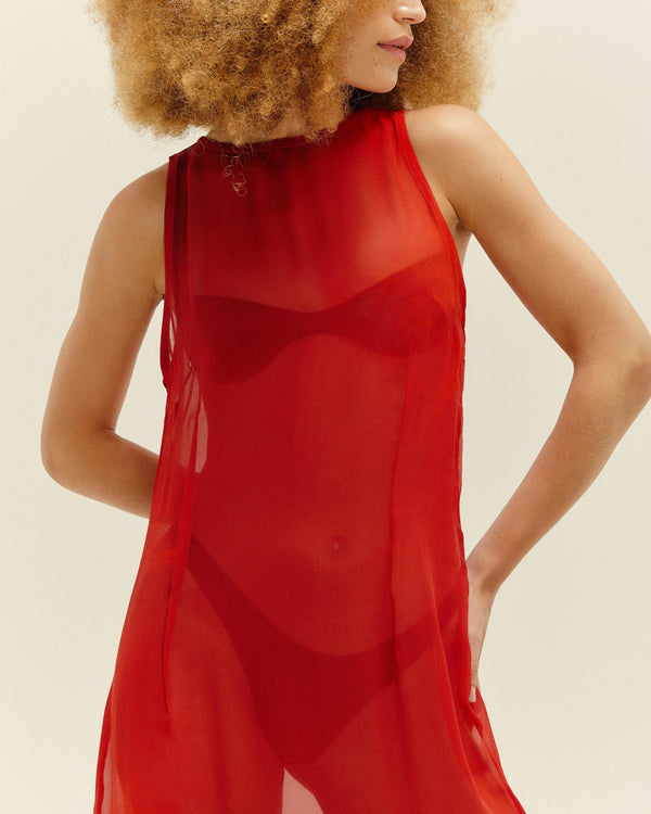 SILK BARBARA DRESS ZENITH PRINT