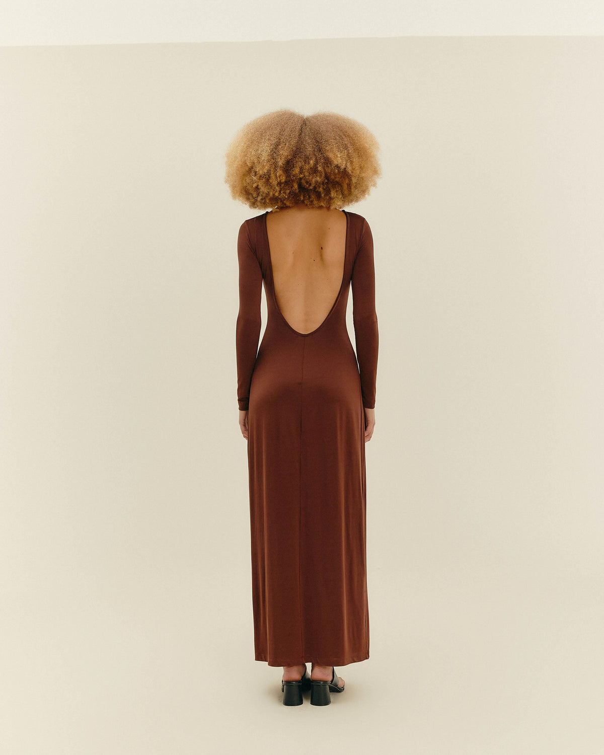 70s Dress, Brown