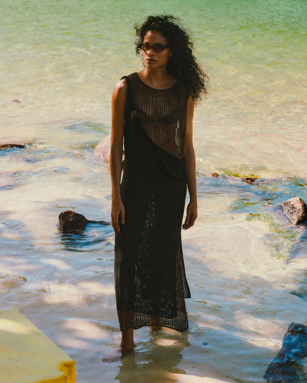 KNIT LUCIANA DRESS BRAUNA BROWN