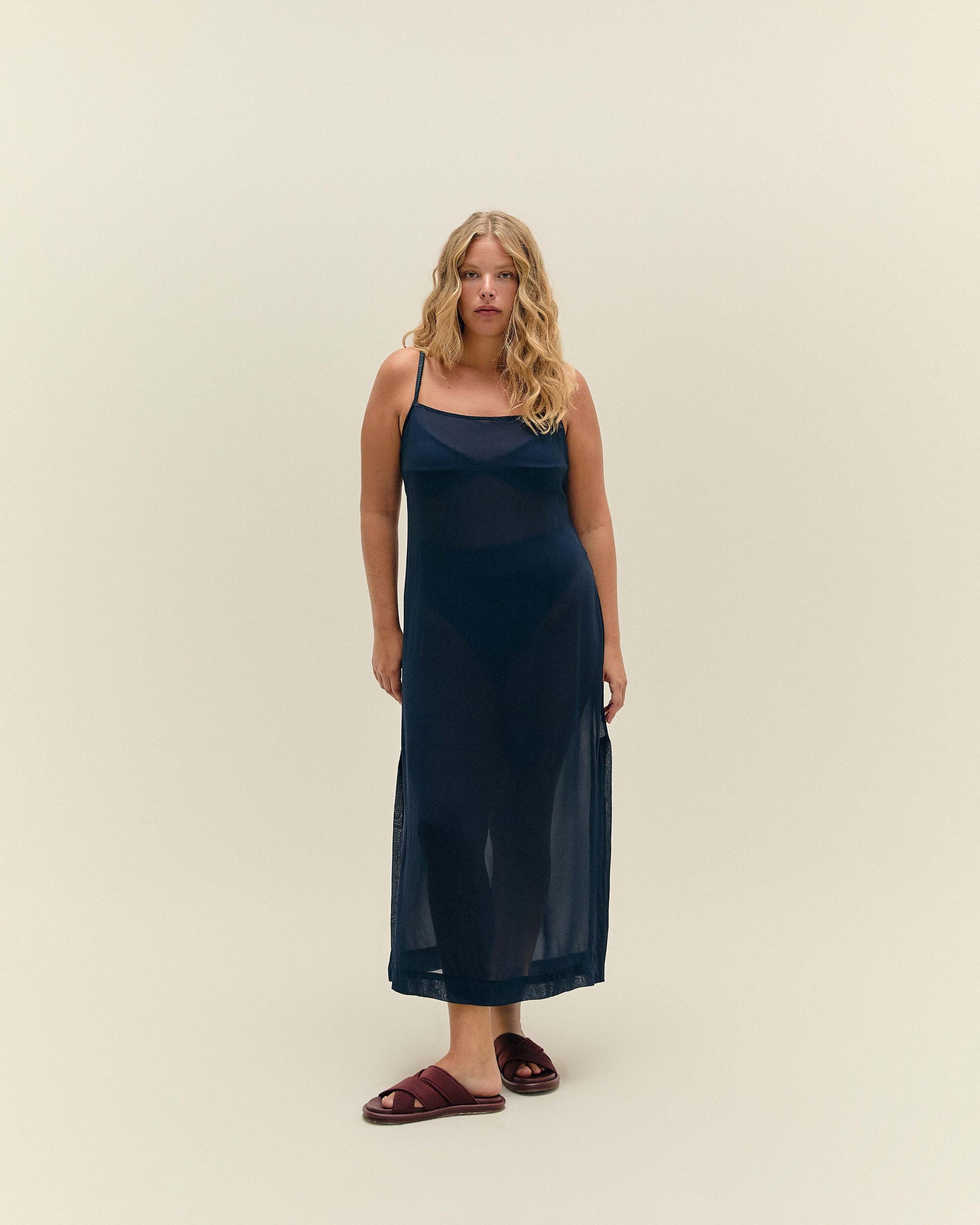 CLARA DRESS DEEP BLUE