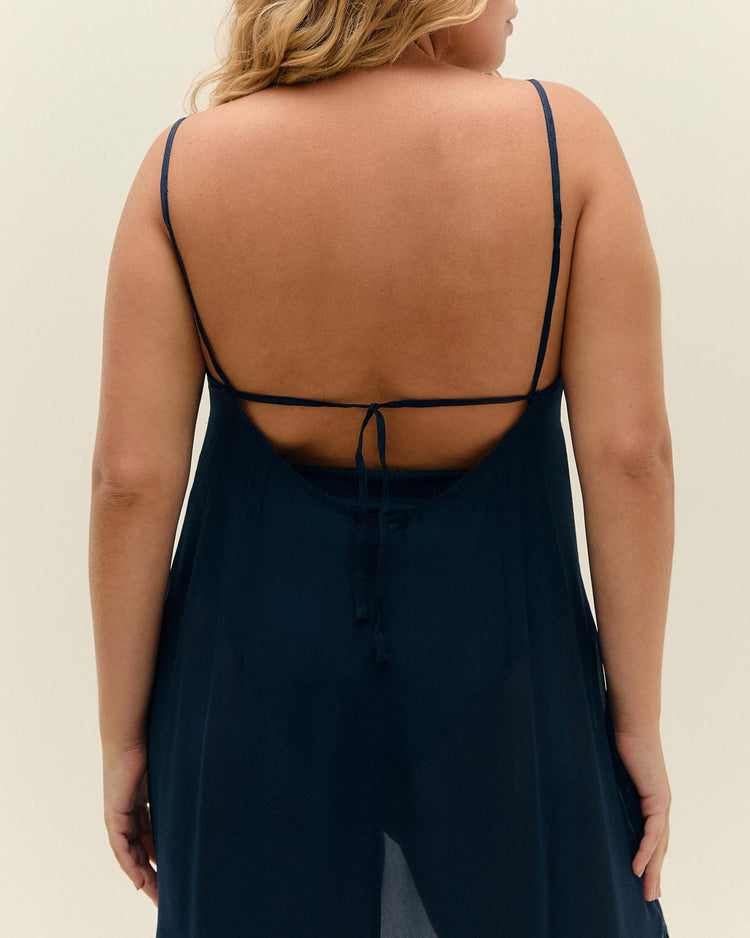 CLARA DRESS DEEP BLUE