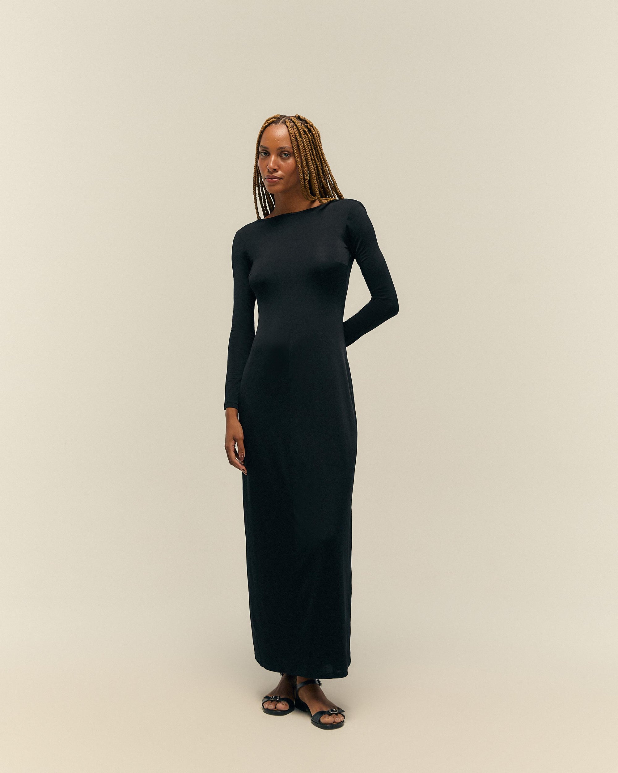 70s Black Dress – Haight