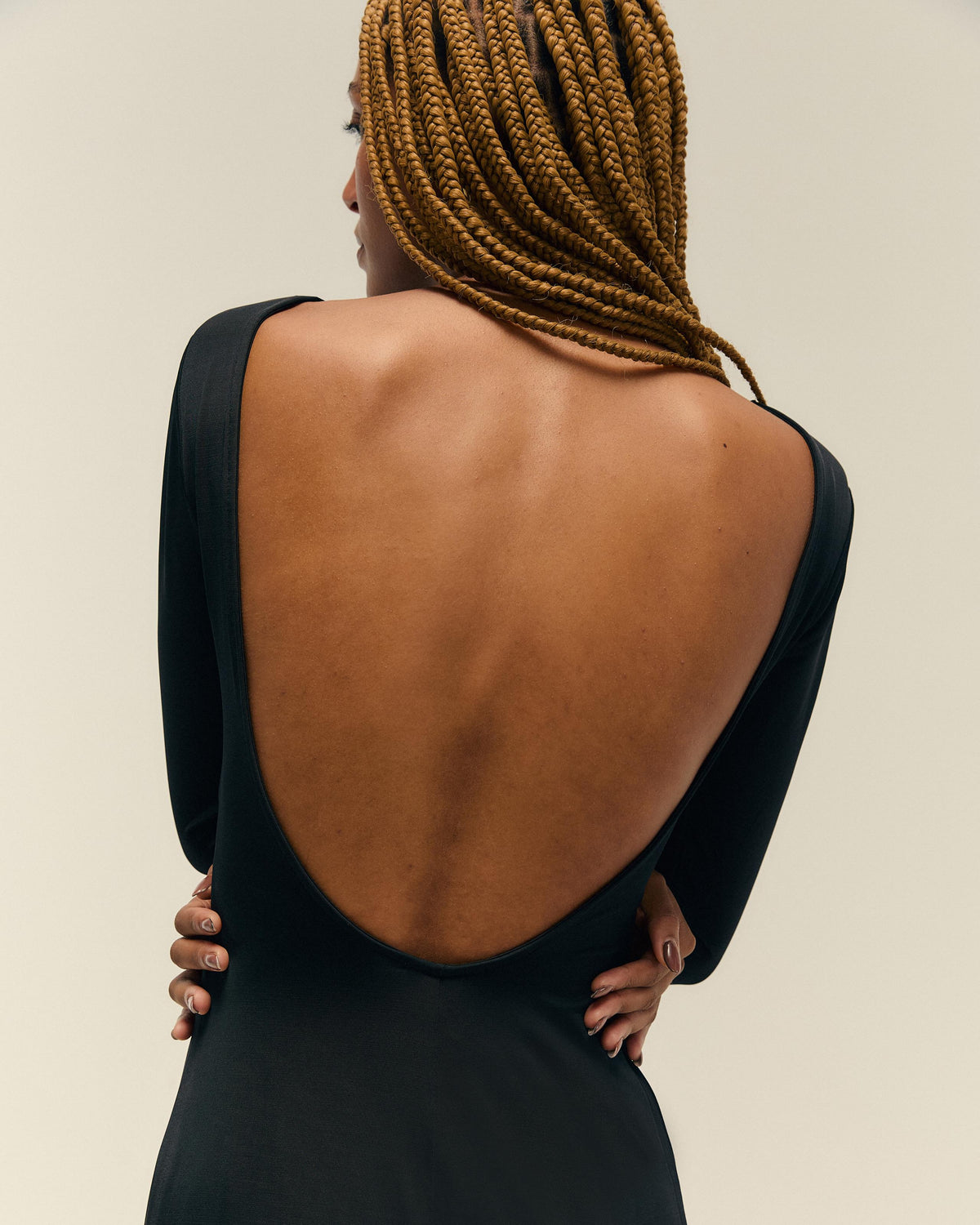Vestido negro de los años 70