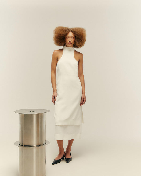 WILAIZE OFF-WHITE DRESS