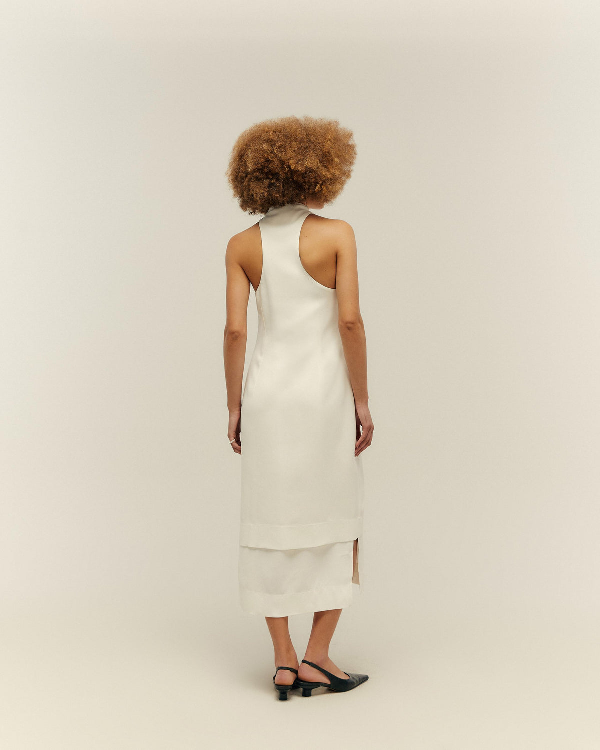 WILAIZE OFF-WHITE DRESS