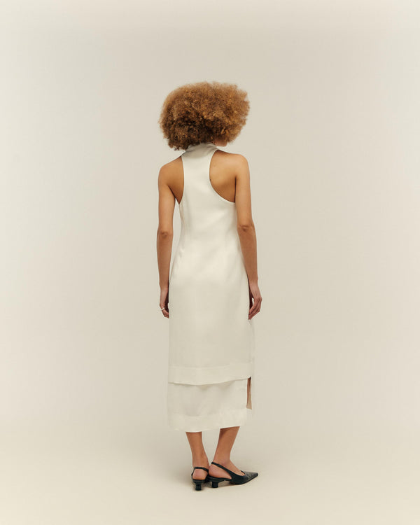 WILAIZE OFF-WHITE DRESS