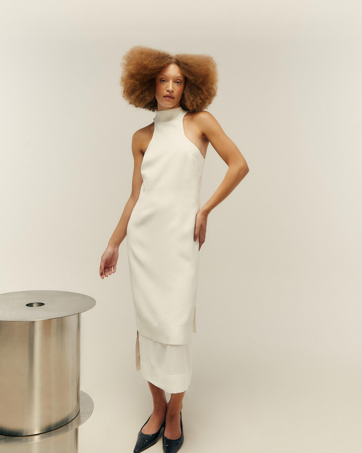WILAIZE OFF-WHITE DRESS
