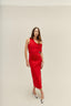 KNIT JULIANA DRESS RED