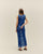 Twisted Knit Dress in Cobalt Blue