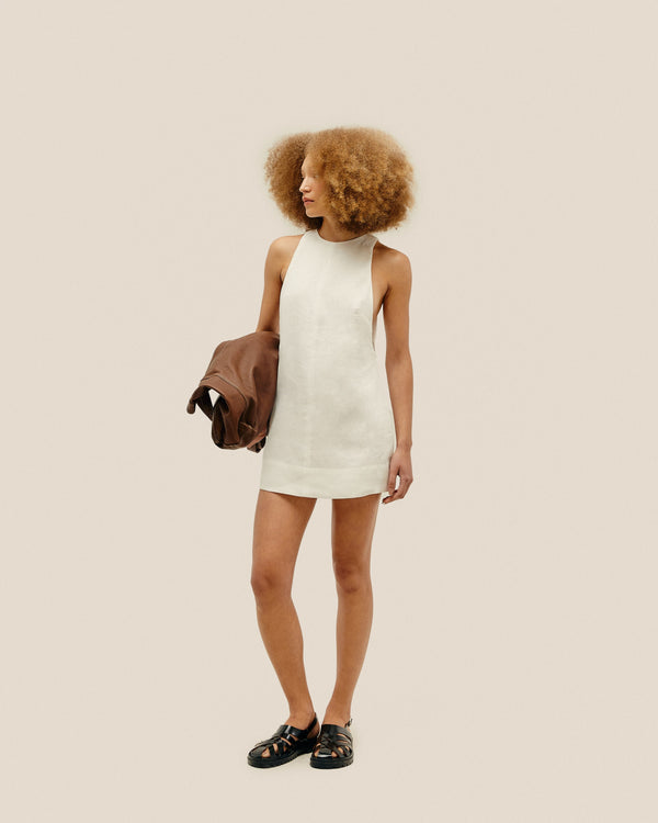 IVA MINI DRESS OFF-WHITE