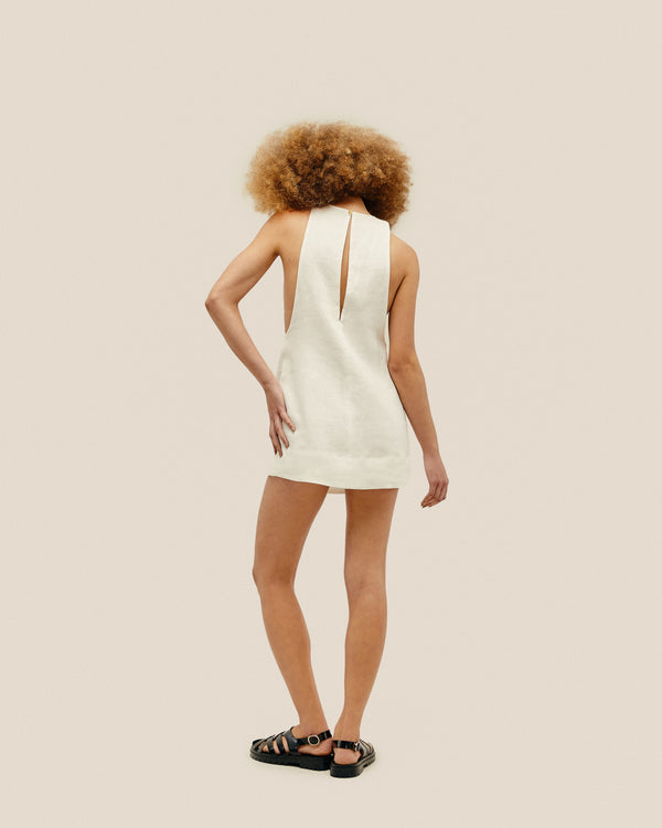 IVA MINI DRESS OFF-WHITE
