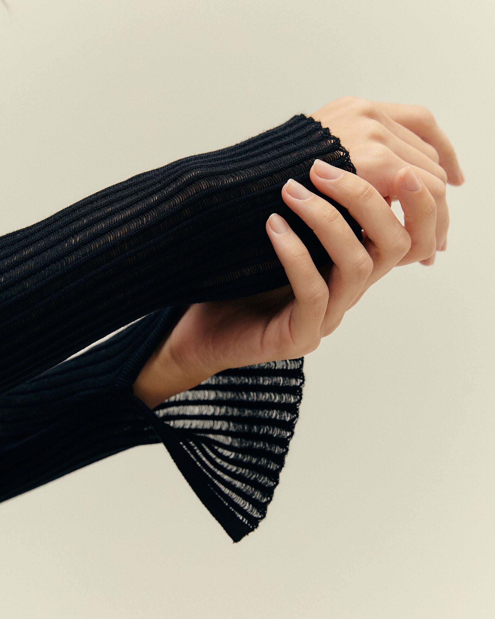 RAFA KNIT DRESS BLACK