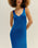 Vestido de punto BIA azul cobalto