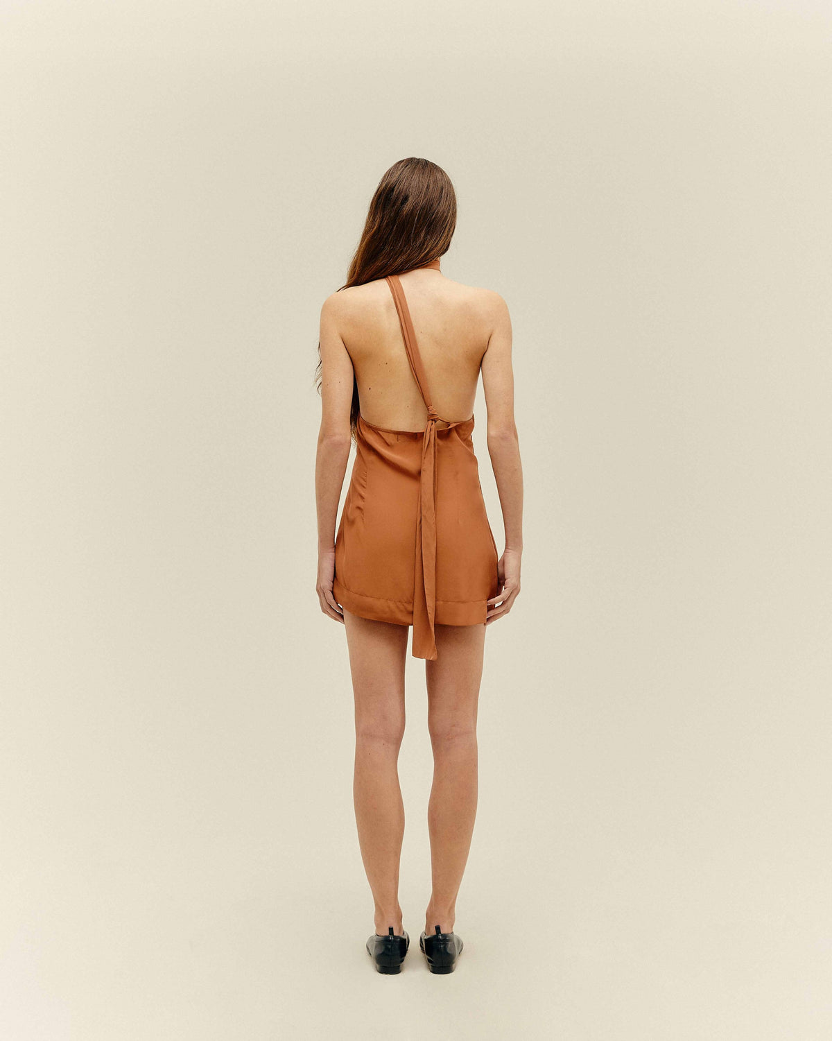 MINI ANGELINA DRESS, MIDDLE BROWN
