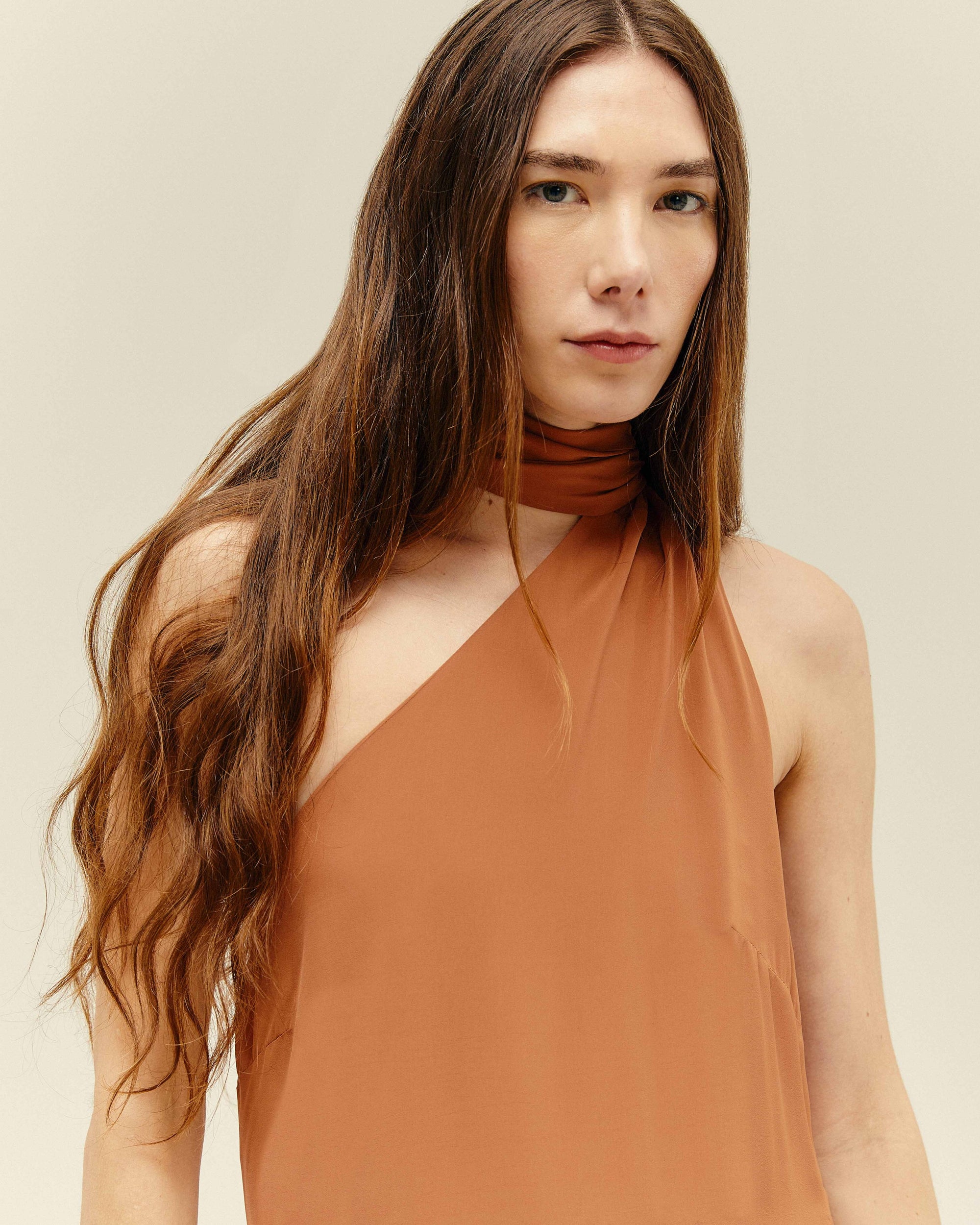 MINI ANGELINA DRESS, MIDDLE BROWN