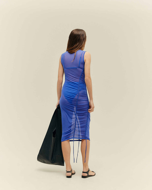 ROBE LITZA BLEU COBALT