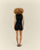 ROBE MINI ASYMÉTRIQUE EN MAILLE NOIRE