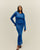 ABITO ISADORA IN MAGLIA BLU COBALTO