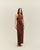 SOFIA DRESS, BROWN