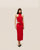 ABITO IVY IN MAGLIA ROSSO SHIFT